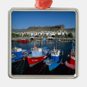 Fishing Harbour, Puerto de Mogan, Gran Canaria, Metal Ornament