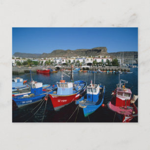 Fishing Harbour, Puerto de Mogan, Gran Canaria, Postcard