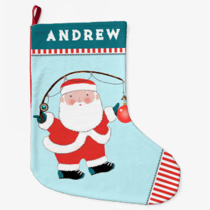 Fishing Holiday Gift Ideas Large Christmas Stocking