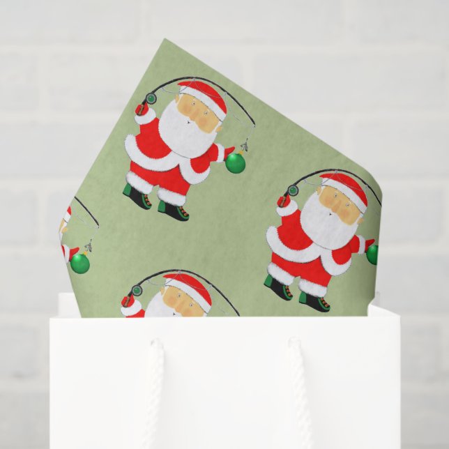 Fishing Holiday Gift Tissue Paper (Gift Bag)
