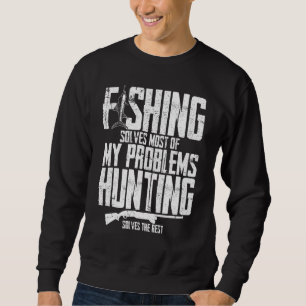 Fishing & Hunting Christmas Hunter Fishermen Sweatshirt