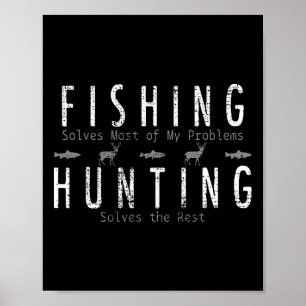Fishing Hunting Gift Hunt  Poster