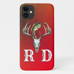 Fishing Hunting Monogram iPhone 11 Case