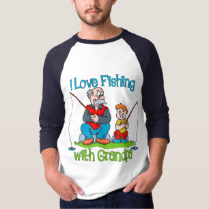 Fishing - I Love Fishing with Grandpa T-Shirt