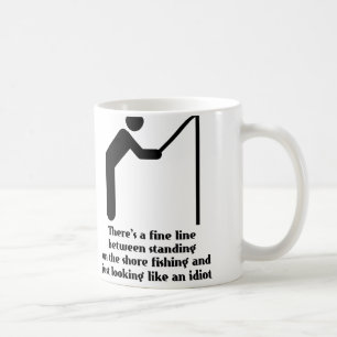 Fishing Idiot Funny Mug Humour