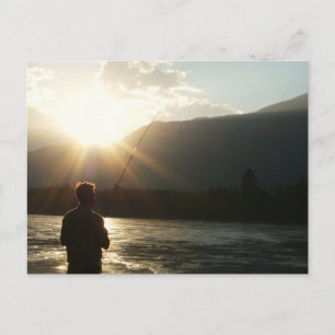 Fishing in a Sunbeam Postcard