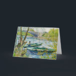 Fishing in Spring by Vincent van Gogh Card<br><div class="desc">Fishing in Spring,  the Pont de Clichy,  famous painting by Vincent van Gogh</div>
