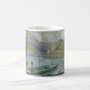 Fishing in Spring by Vincent Van Gogh Coffee Mug