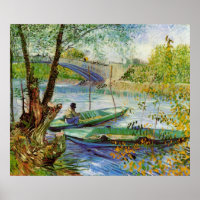 Fishing in Spring by Vincent van Gogh
