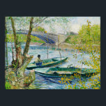 Fishing in Spring by Vincent van Gogh Poster<br><div class="desc">Fishing in Spring,  the Pont de Clichy,  famous painting by Vincent van Gogh</div>