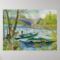 Fishing in Spring by Vincent van Gogh