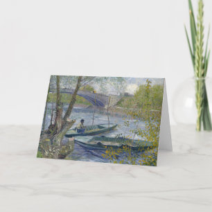Fishing in Spring   Vincent van Gogh Card