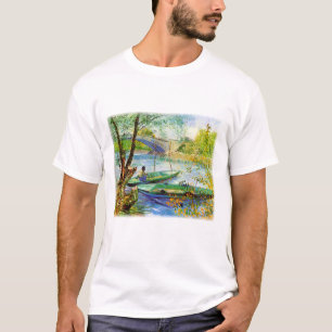 Fishing in Spring Vincent van Gogh T-Shirt