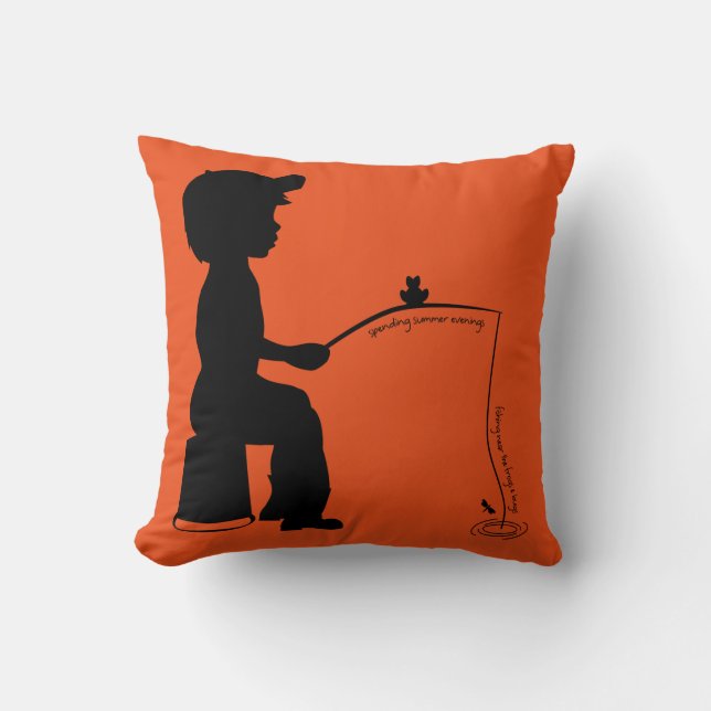 Fishing in the Evening Cushion (Front)