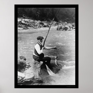 Fishing in the Potomac River 1919 Poster