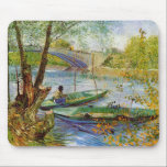 Fishing in the Spring, Vincent van Gogh (F354) Mouse Pad<br><div class="desc">Fishing in the Spring, Vincent van Gogh, Paris Spring 1887. Oil on canvas, 49 x 58 cm. Chicago, The Art Institute of Chicago. F 354, JH 1270 Vincent Willem van Gogh (30 March 1853 – 29 July 1890) was a Dutch Post-Impressionist artist. Some of his paintings are now among the...</div>