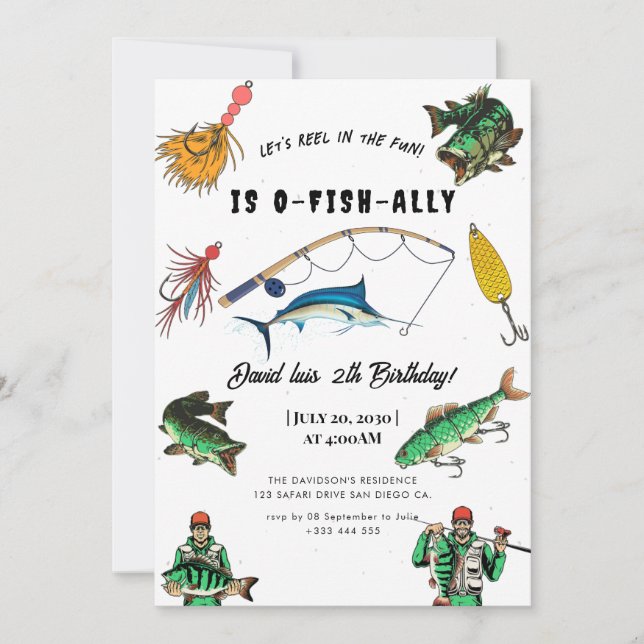 fishing  invitation (Front)