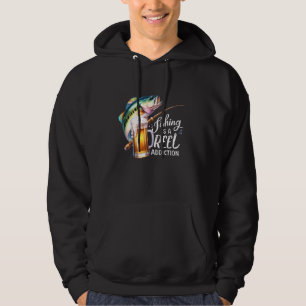 Fishing is a Reel Addiction x Beer x Bass Fish Hoodie