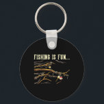 Fishing Is Fun... Bobbers Stuck In Tree  Key Ring<br><div class="desc">Fishing Is Fun...  Bobbers Stuck In Tree</div>