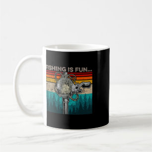 Fishing Is Fun Humour Outdoor Fishing B Pun Fisher Coffee Mug