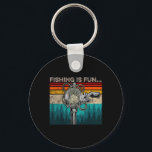 Fishing Is Fun Humour Outdoor Fishing B Pun Fisher Key Ring<br><div class="desc">Fishing Is Fun Humour Outdoor Fishing B Pun Fishermen Gift</div>