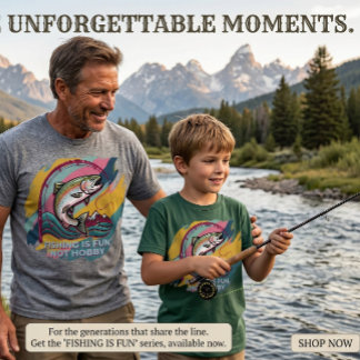 Fishing Is Fun Not Hobby Generational Fishing Gift T-Shirt