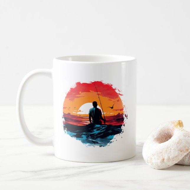 Fishing Is More Than Just A Hobby Coffee Mug (With Donut)
