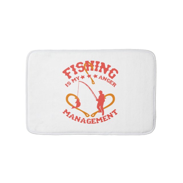 Fishing is my Anger Management Bath Mat (Front)