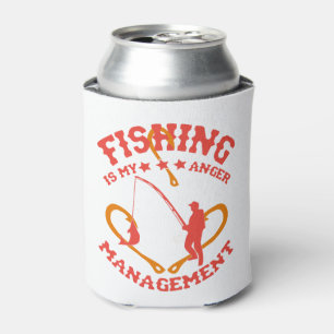 Fishing is my Anger Management Can Cooler