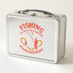 Fishing is my Anger Management Metal Lunch Box