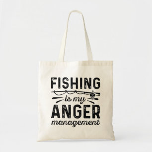 Fishing Is My Anger Management Tote Bag