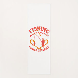 Fishing is my Anger Management Yoga Mat