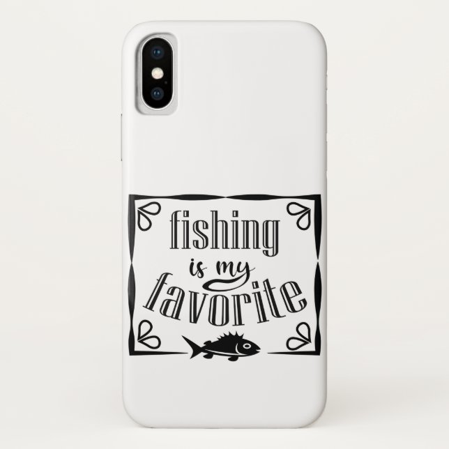 Fishing is my favourite quote  Case-Mate iPhone case (Back)