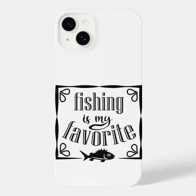 Fishing is my favourite quote  iPhone case (Back)