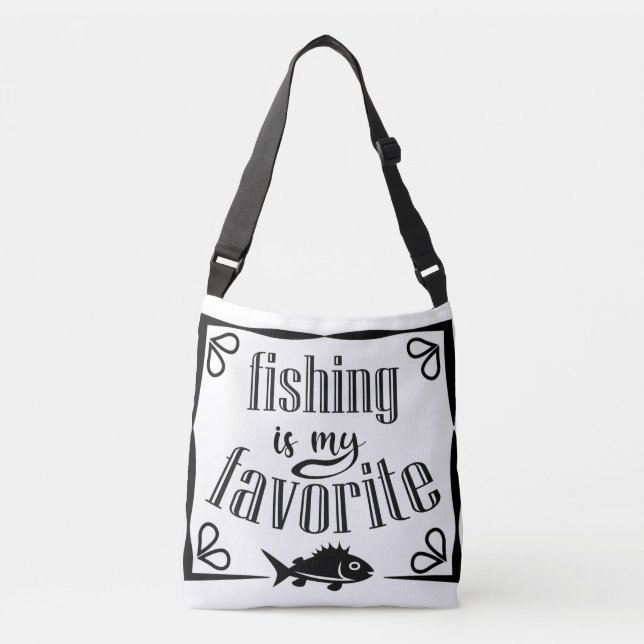 Fishing is my favourite quote tote bag (Front)