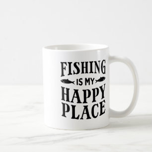 Fishing Is My Happy Place Funny Fisherman Dad Quot Coffee Mug