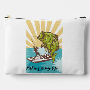 fishing is my life accessory pouch