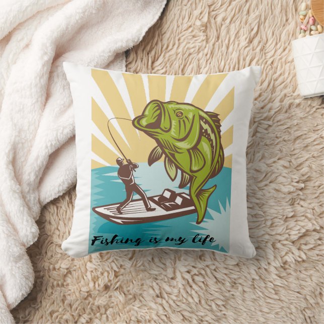 fishing is my life cushion (Blanket)