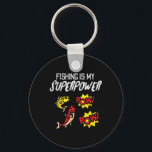 Fishing Is My Superpower Funny Fisherman Boys Kids Key Ring<br><div class="desc">Fishing Is My Superpower Funny Fisherman Boys Kids Men Women</div>