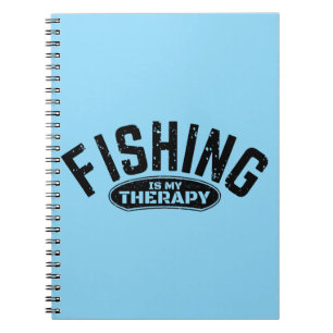fishing is my therapy fisherman funny gift ideas notebook