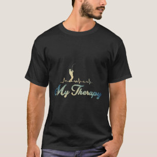 Fishing Is My Therapy Fishing Heartbeat For Fishin T-Shirt