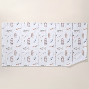 Fishing Is The Sport Of Drowning Worms Beach Towel