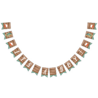 Fishing Its a Boy Baby Shower Bunting