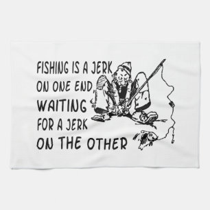 Fishing Jerk Tea Towel