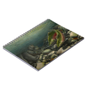 Fishing Journal Custom Bear Wildlife Art Notebook
