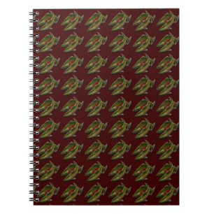 Fishing Journal Custom Salmon Fish Art Notebook