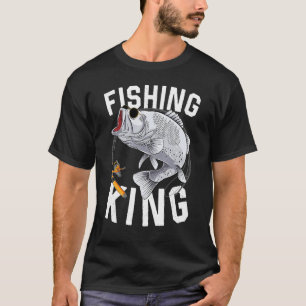 Fishing King Largemouth Bass Fisherman Fathers' D T-Shirt