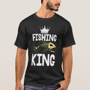 Fishing King Tee Skeleton Fish Bone Tees Sharp Tee