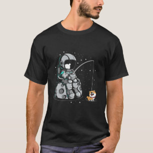 Fishing,Kuma Inu Coin Digital Asset Token Blockcha T-Shirt