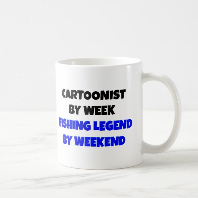 Fishing Legend Cartoonist Coffee Mug (Right)